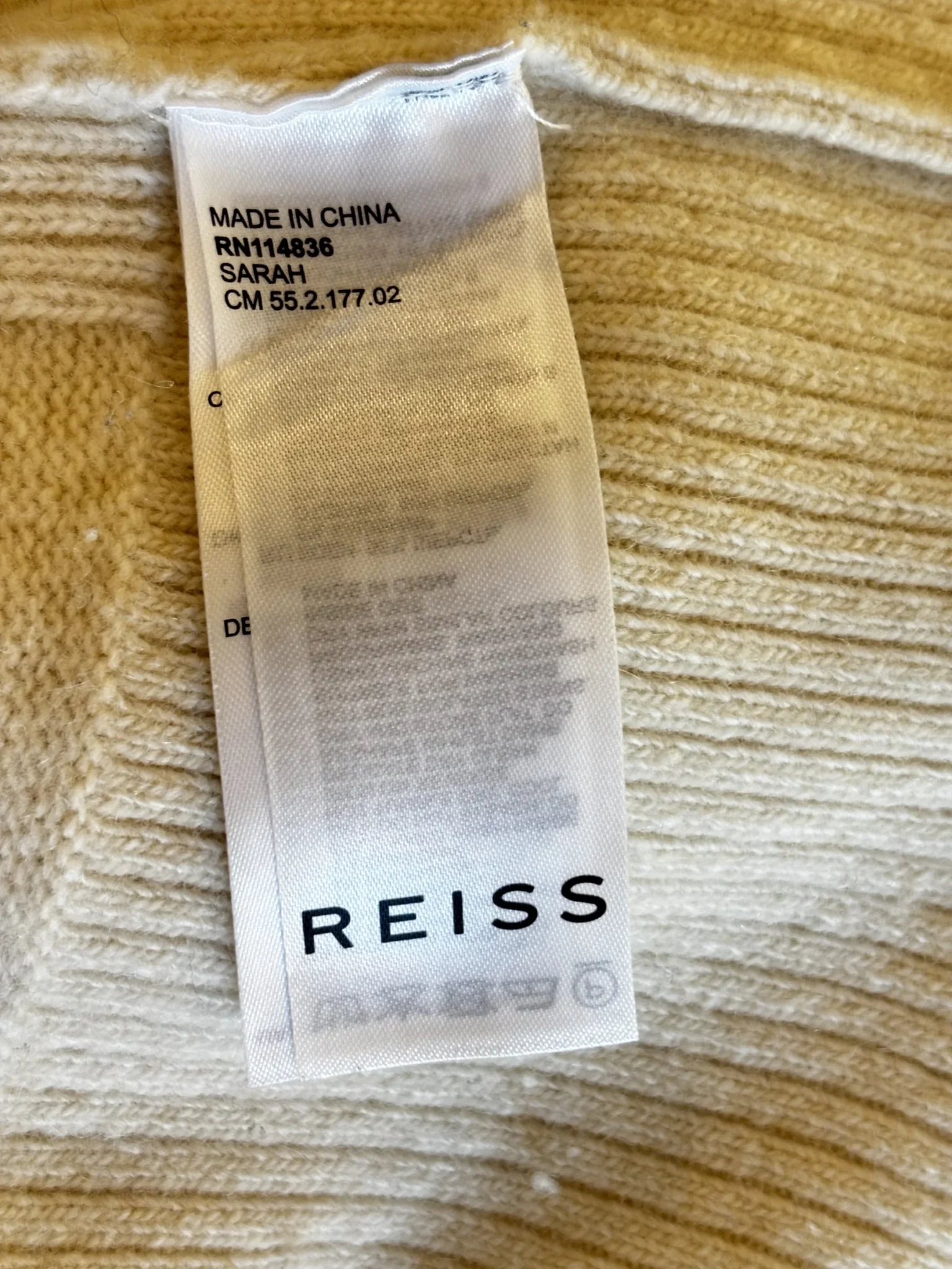 Image for ♥️Pull crème REISS
