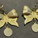 Thumbnail for Boucles d'oreilles nœuds vintage « Lucie » par Uranium Mutation (Montréal)