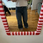Featured thumbnail for Jeans jambe large, taille mi-haute