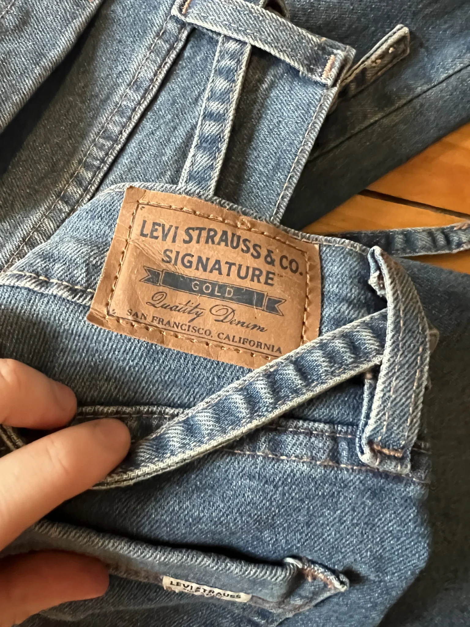 Image for Jeans jambe large, taille mi-haute
