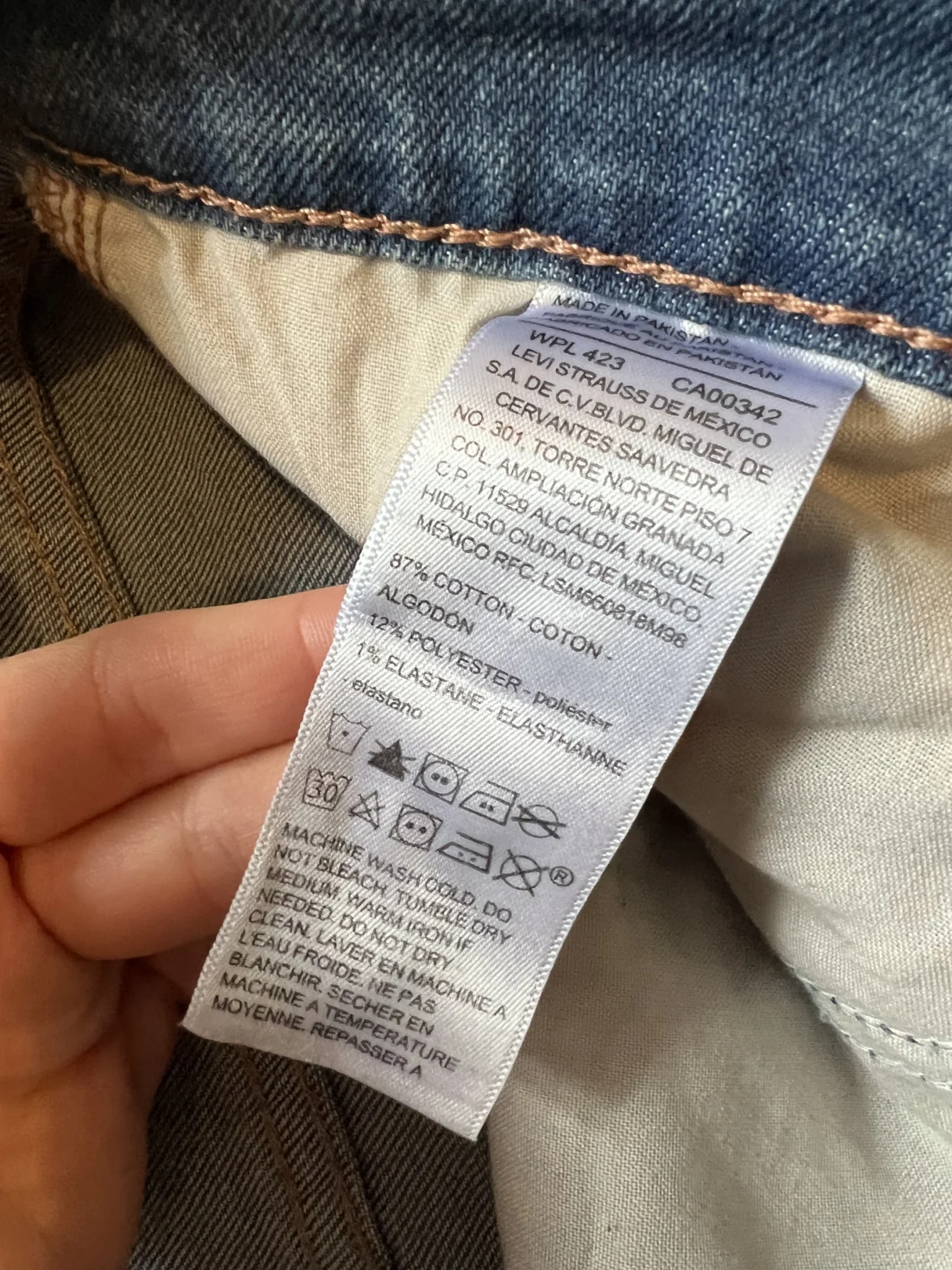 Image for Jeans jambe large, taille mi-haute