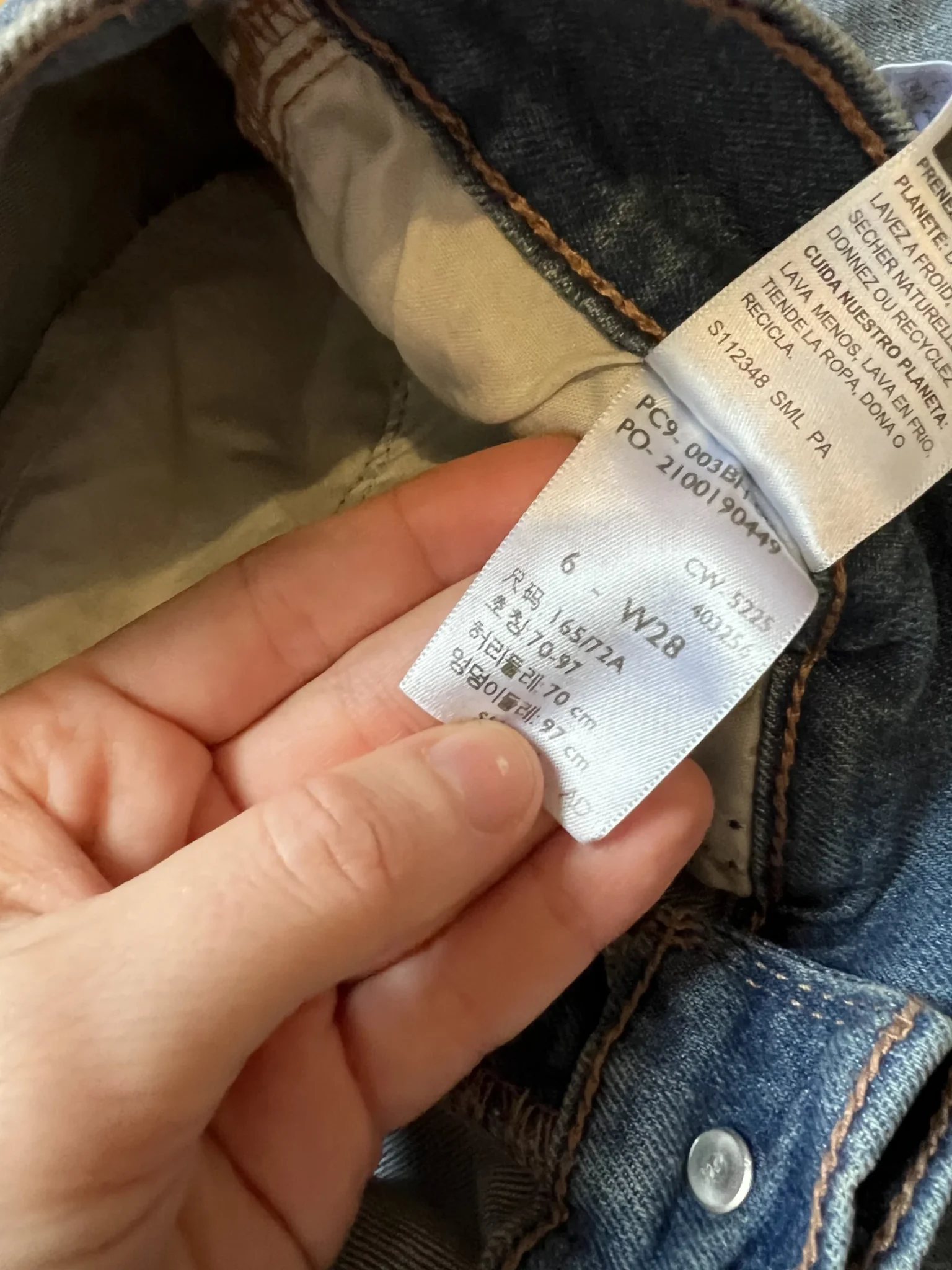 Image for Jeans jambe large, taille mi-haute