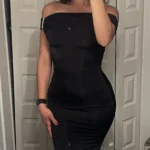 Featured thumbnail for Kinsley Slinky Maxi Dress With Hardware (noire, taille S)