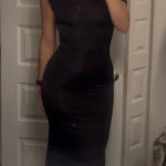 Thumbnail for Kinsley Slinky Maxi Dress With Hardware (noire, taille S)