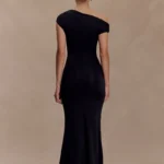 Thumbnail for Kinsley Slinky Maxi Dress With Hardware (noire, taille S)