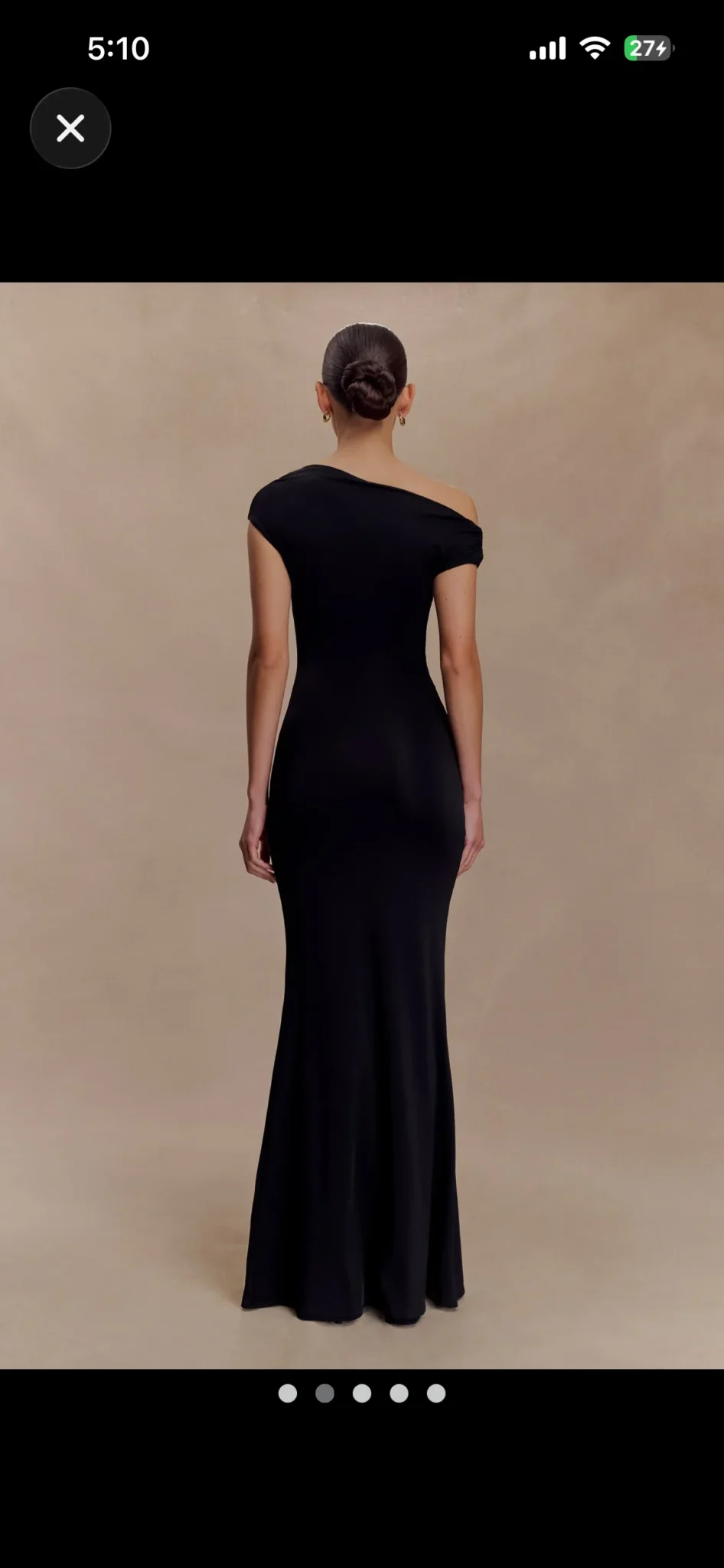 Image for Kinsley Slinky Maxi Dress With Hardware (noire, taille S)