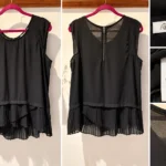 Thumbnail for Haut noir Reitmans – Volants plissés – Collection Petites