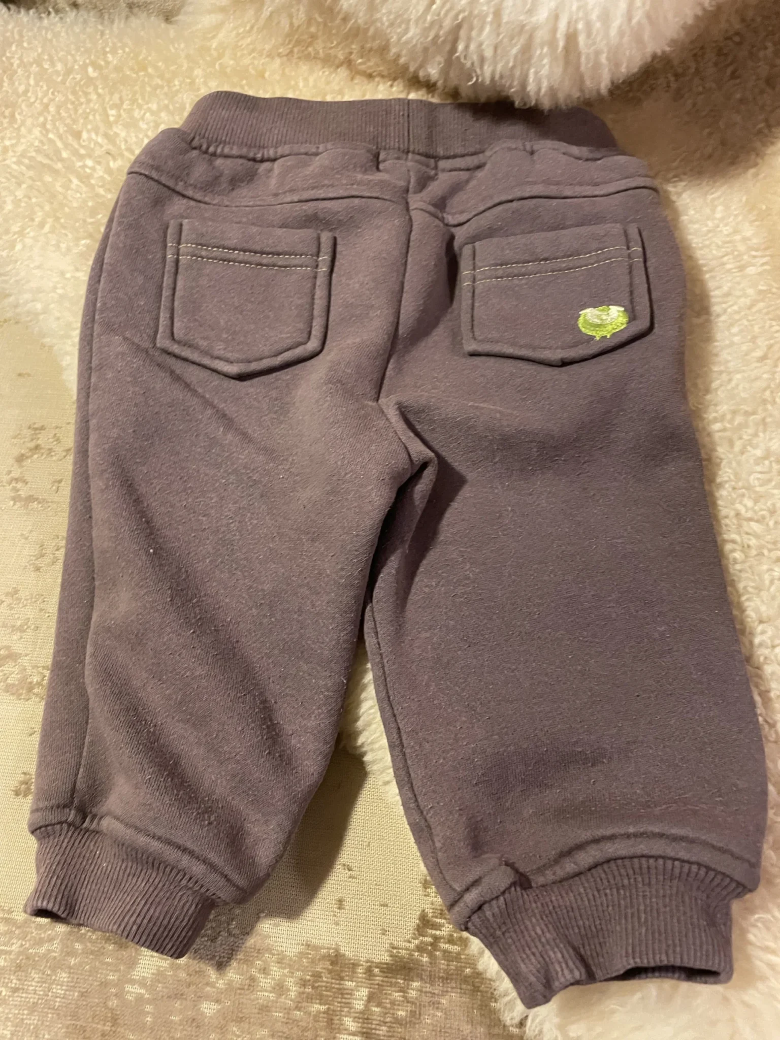 Image for 9-month-old fleece-lined cotton trousers