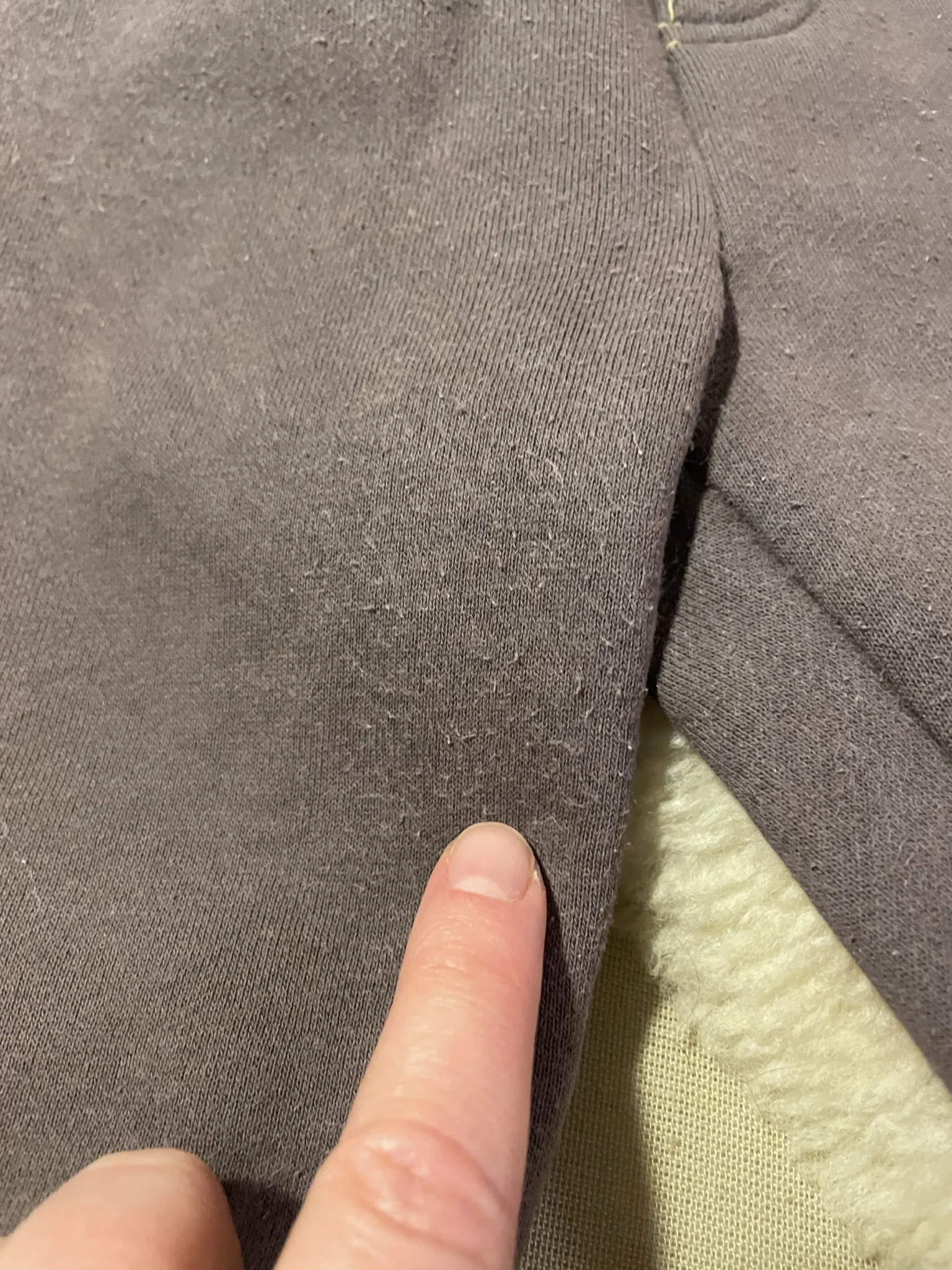 Image for 9-month-old fleece-lined cotton trousers