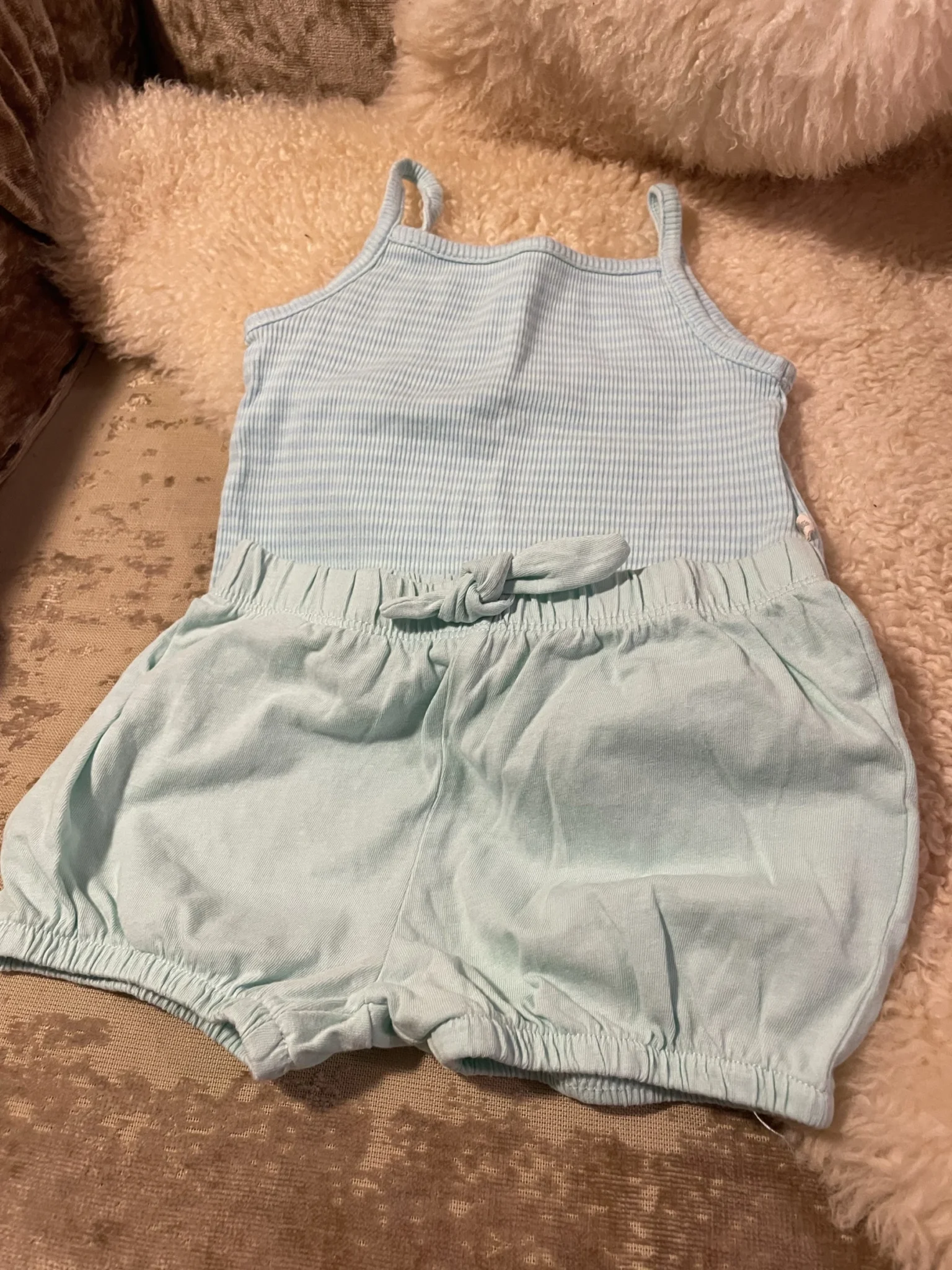 Featured image for Gap textured cotton vest top, 6–12 months