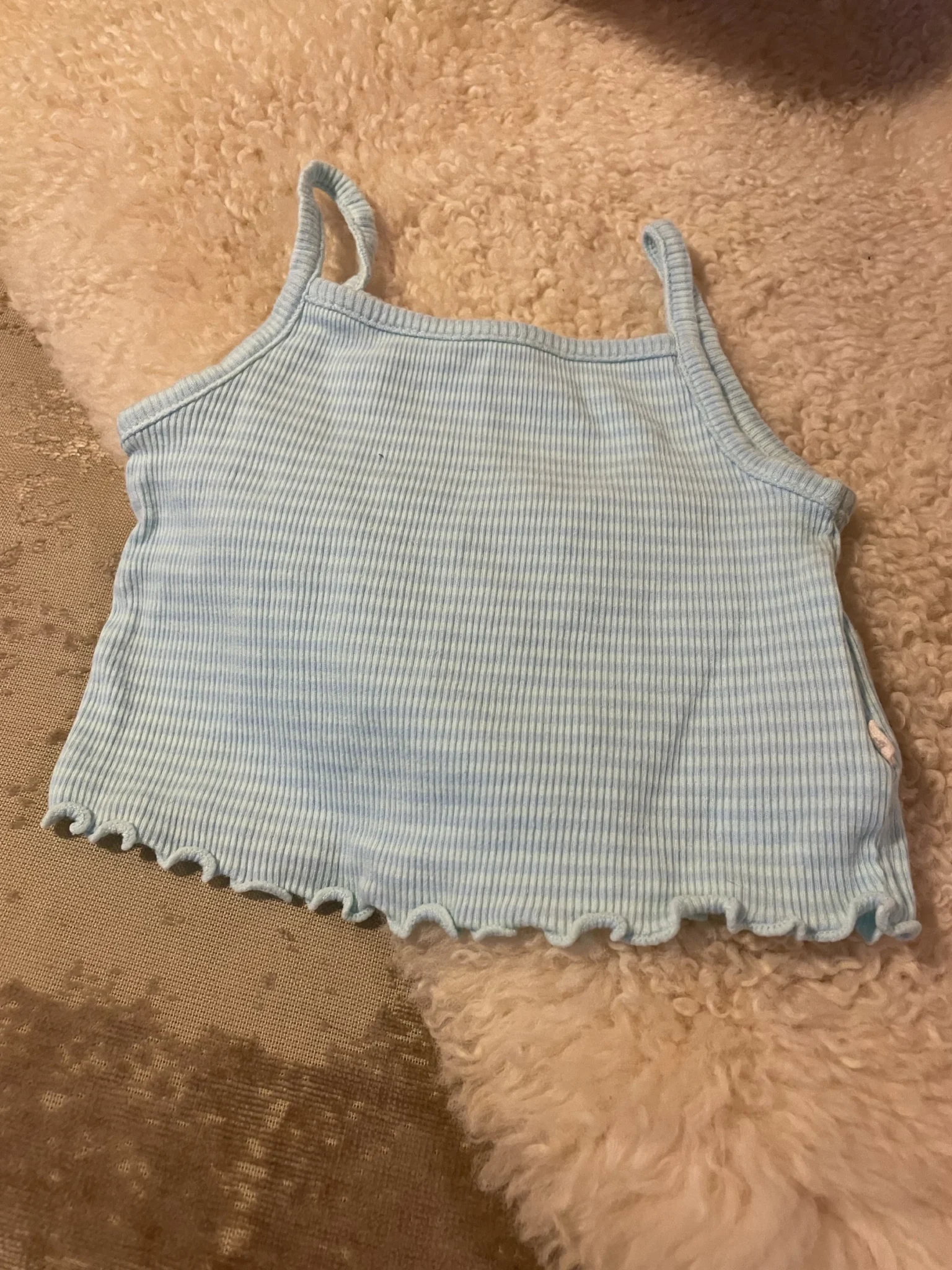 Image for Gap textured cotton vest top, 6–12 months