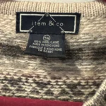 Thumbnail for Vintage Item and Co cardigan – 100% wool – Fair Isle Nordic pattern