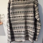 Thumbnail for Vintage Item and Co cardigan – 100% wool – Fair Isle Nordic pattern