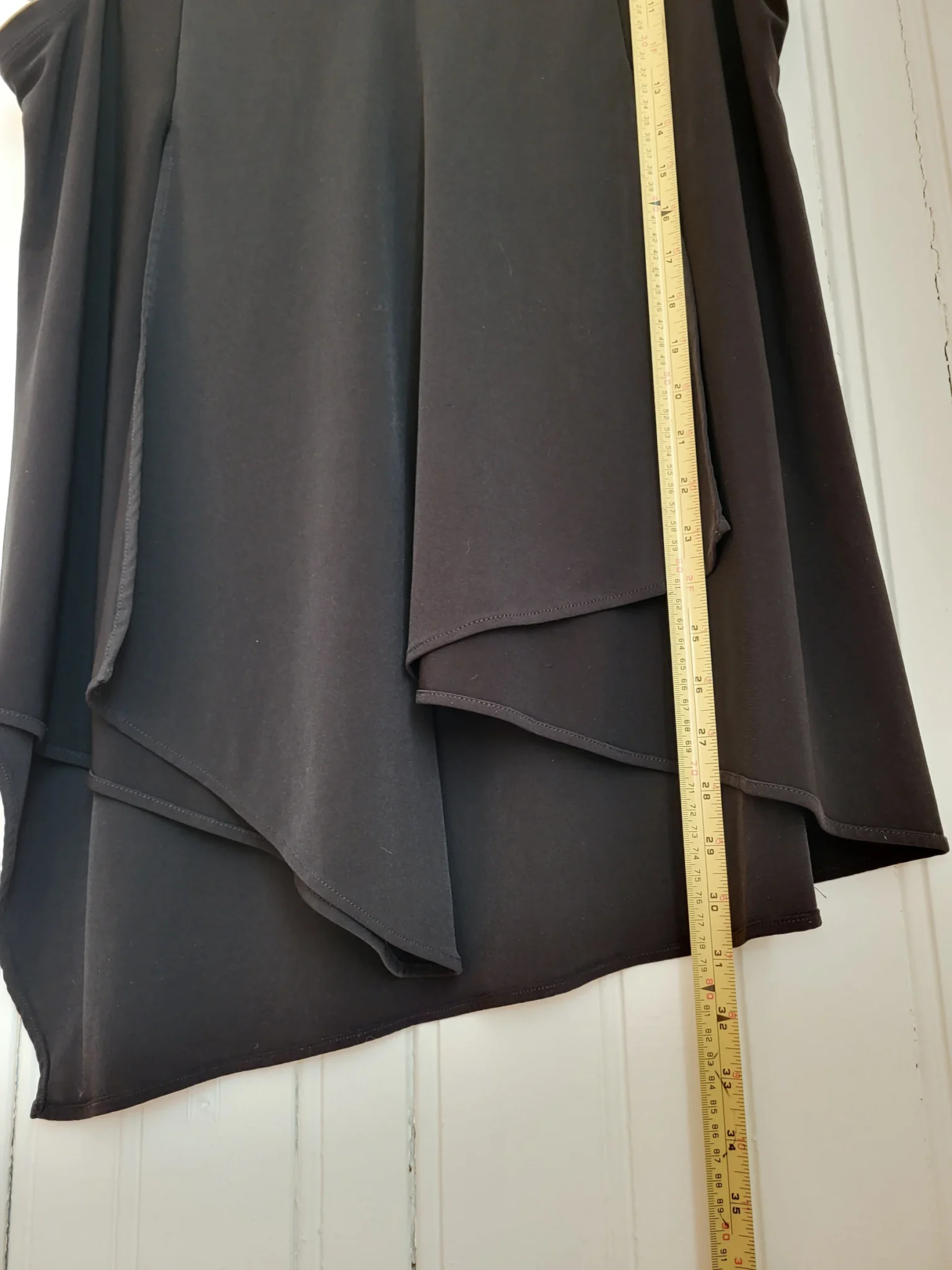 Image for Joseph Ribkoff Black Asymmetrical Sleeveless Tunic Top, Style 161060