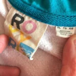 Thumbnail for Roxy Y2K Vintage Argyle Full Zip Hoodie – Pink, Burgundy & Teal – XL Jnr