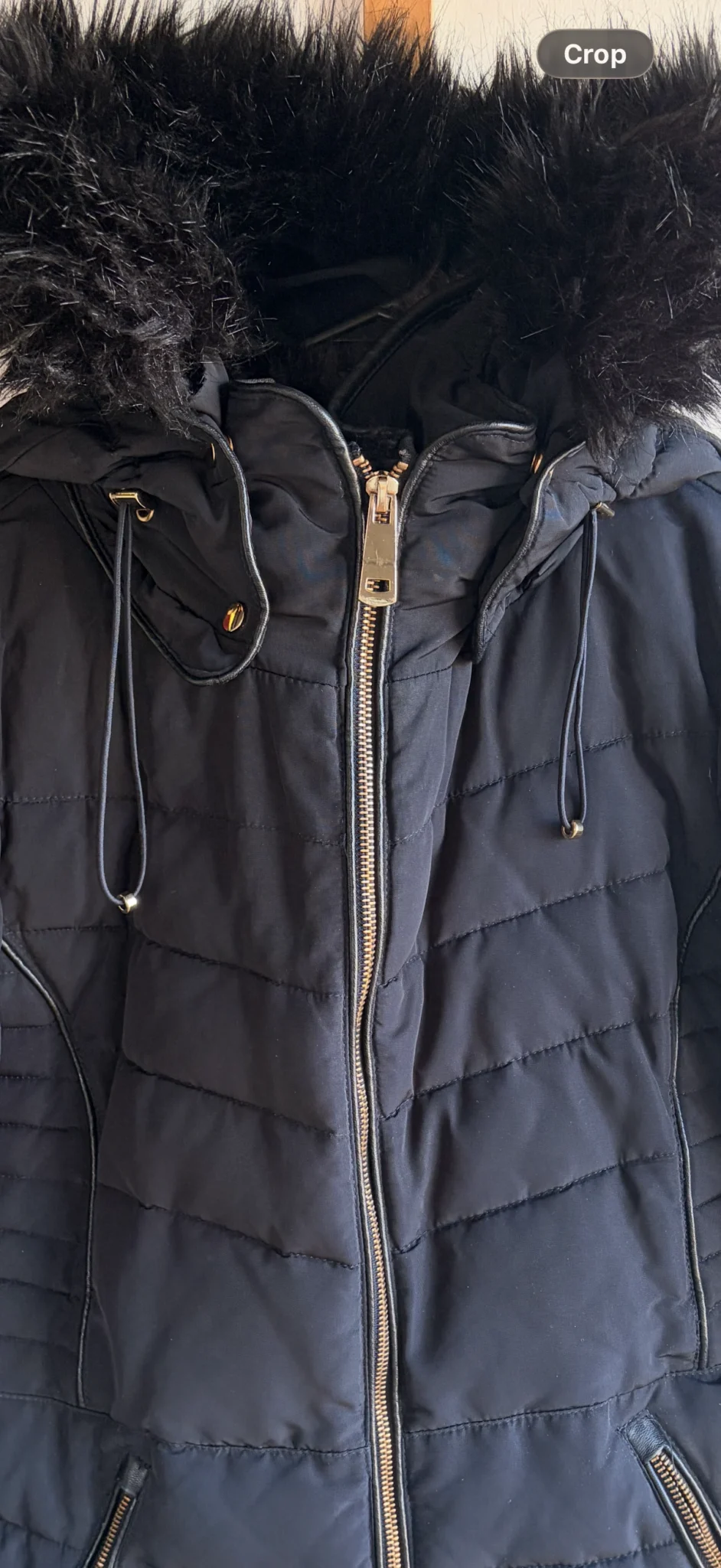 Image for Zara cropped puffer jacket - S