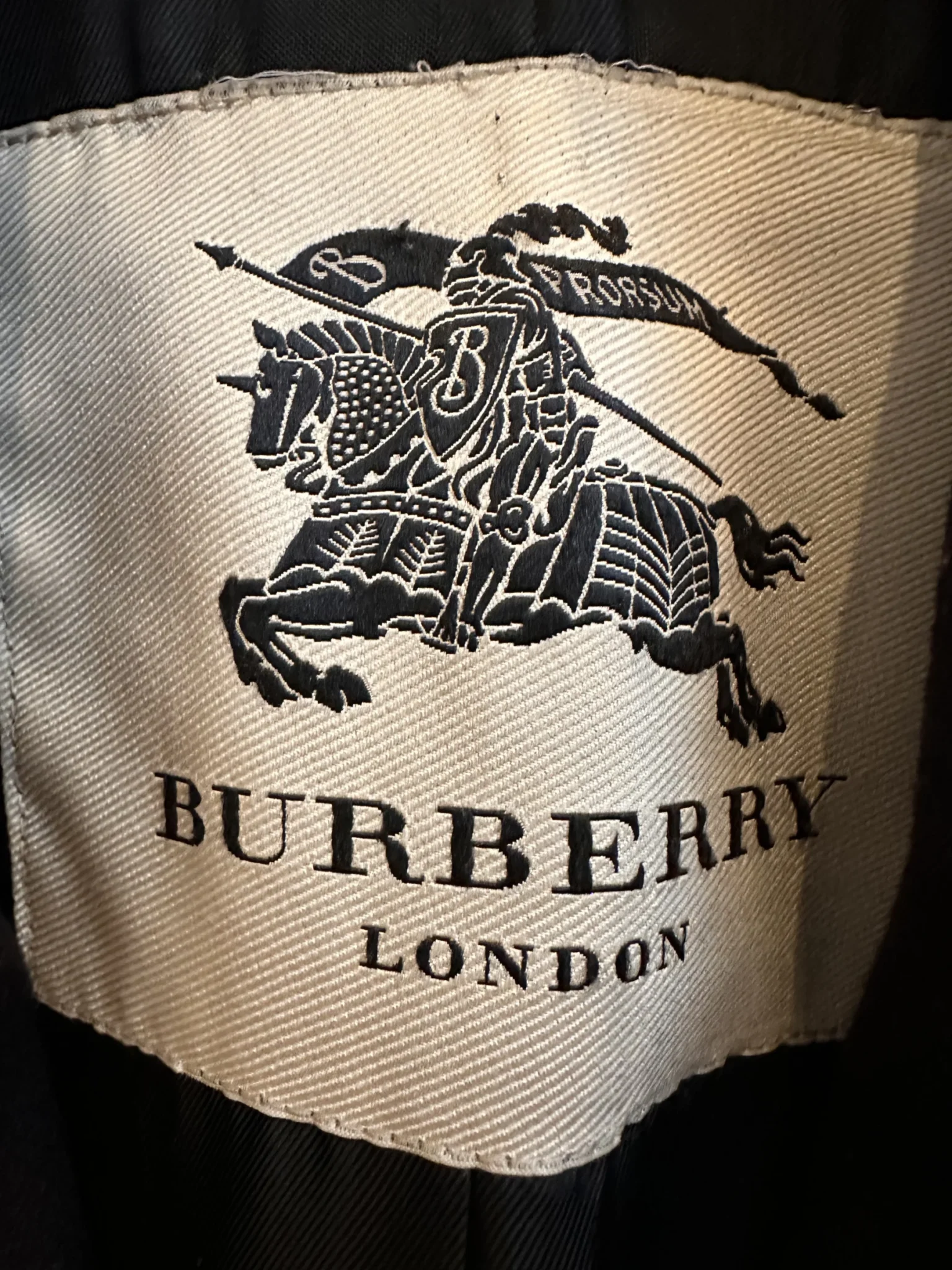 Image for Genuine Burberry London pea coat, virgin wool and cashmere, navy blue – US size 8