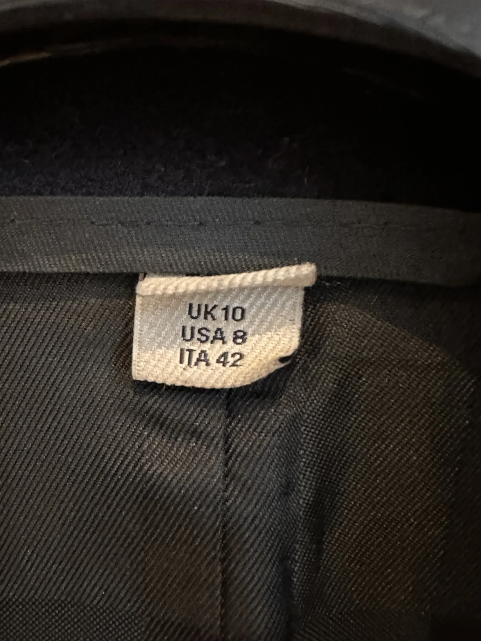 Image for Genuine Burberry London pea coat, virgin wool and cashmere, navy blue – US size 8