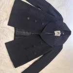 Thumbnail for Genuine Burberry London pea coat, virgin wool and cashmere, navy blue – US size 8