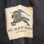 Thumbnail for Genuine Burberry London pea coat, virgin wool and cashmere, navy blue – US size 8
