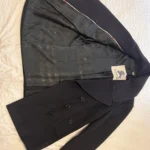 Thumbnail for Genuine Burberry London pea coat, virgin wool and cashmere, navy blue – US size 8
