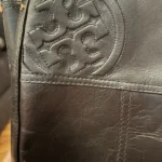 Thumbnail for Tory Burch – Marlene riding boots in black leather – gold buckle – US size 8