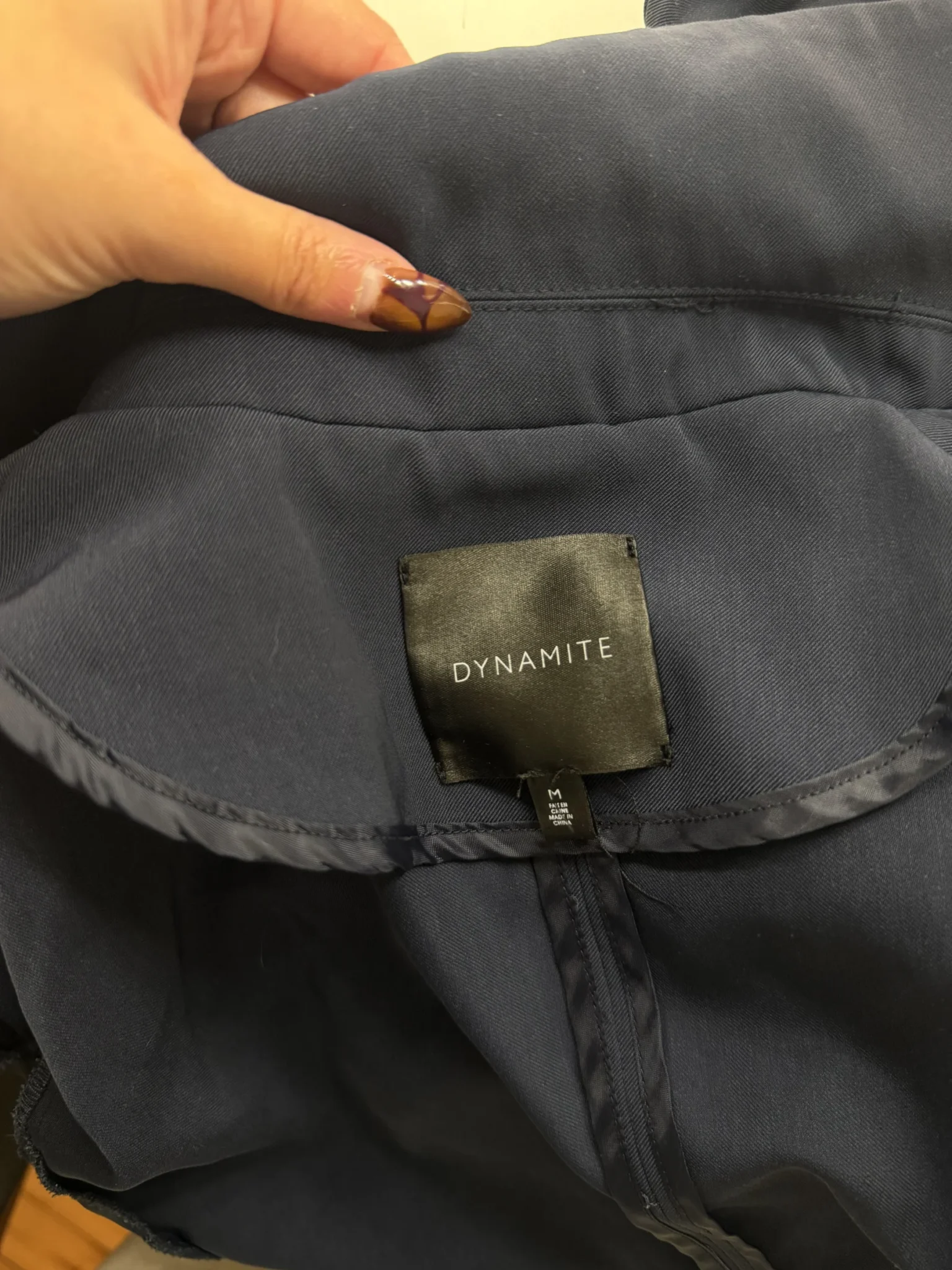 Image for Dynamite navy blue blazer