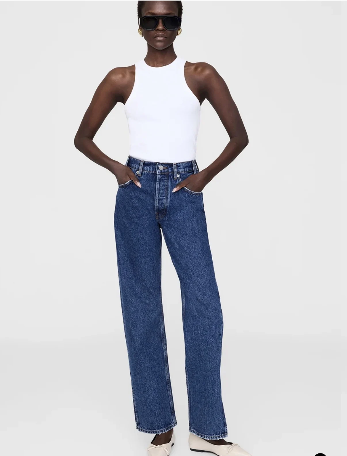 Anine Bing “Roy” high-waisted jeans Anine Bing seconde main