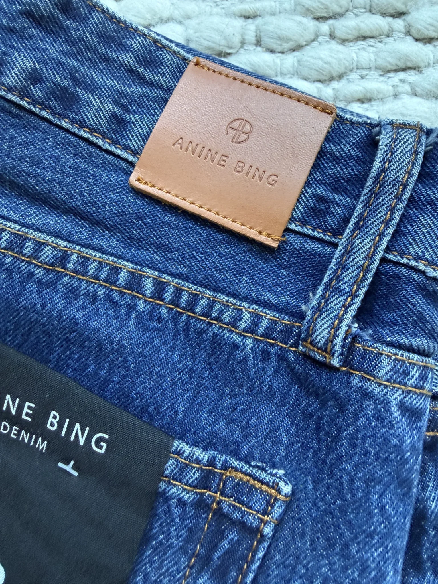 Image for Anine Bing “Roy” high-waisted jeans