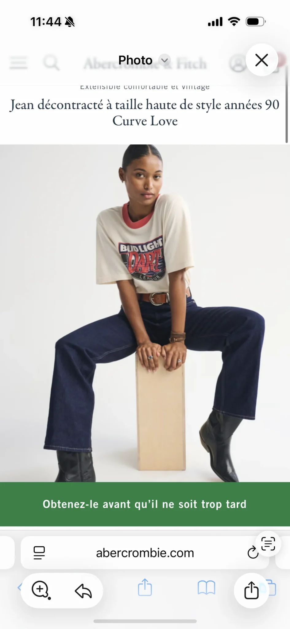 Image for Abercrombie Curve Love Jeans