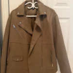 Thumbnail for Zara jacket in medium tan suede