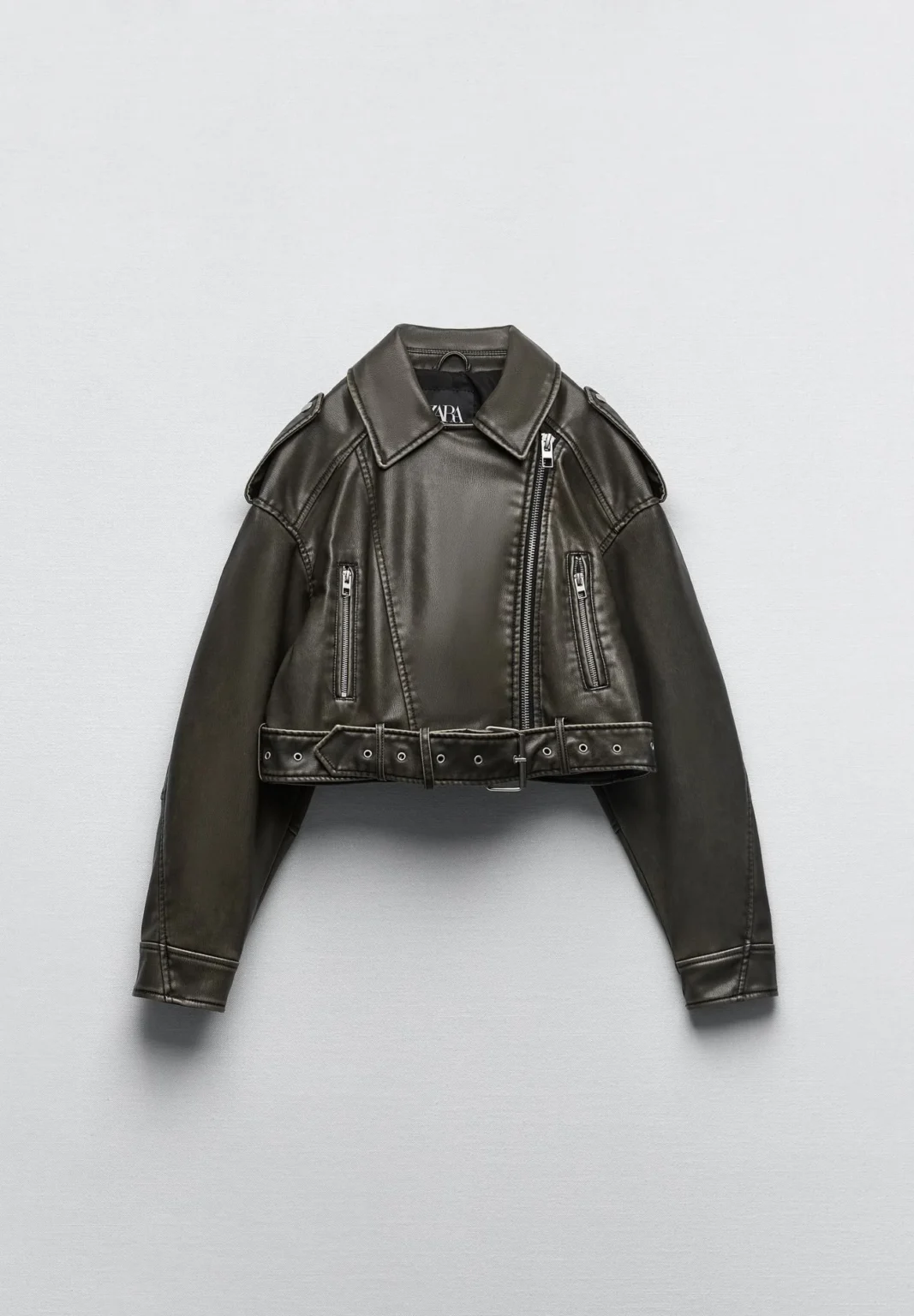Image for Zara Viral Jacket, khaki, women’s, size small