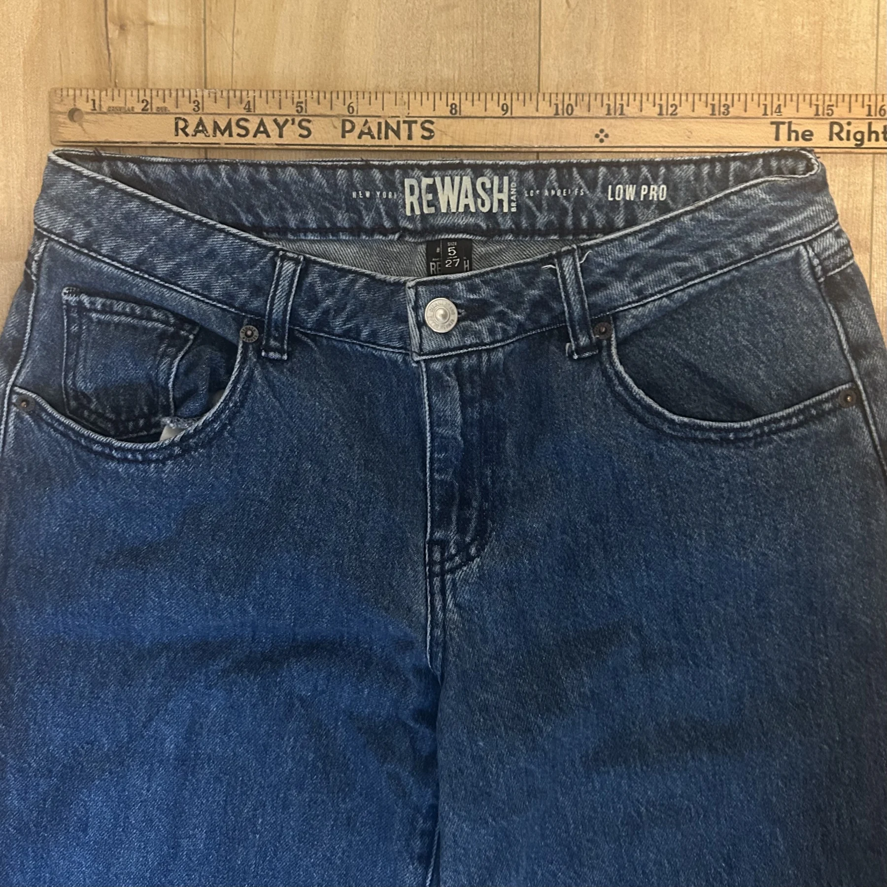 Rewash Brand "Low Pro" wide-leg jeans – 100% cotton *Other seconde main