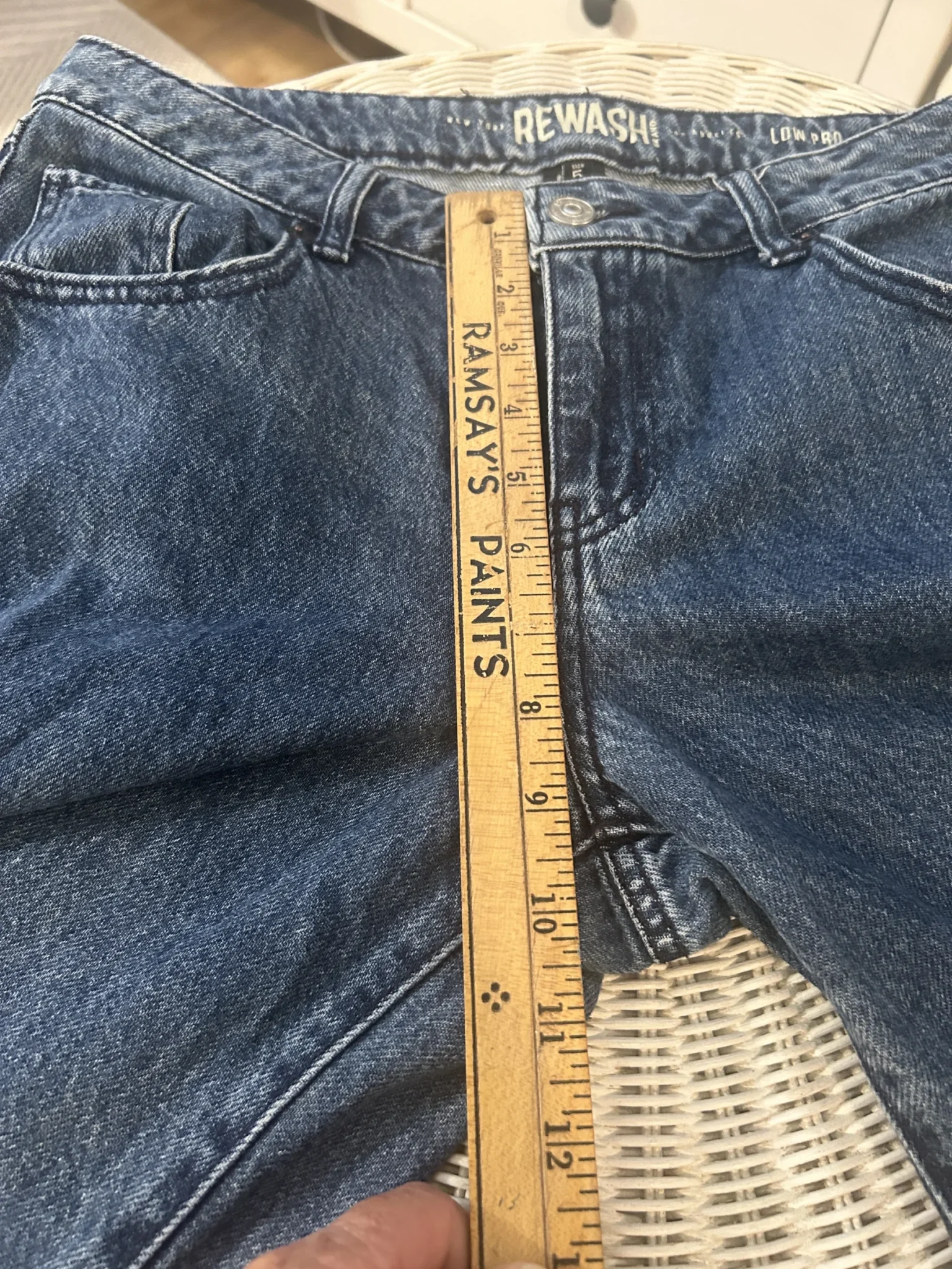 Image for Rewash Brand "Low Pro" wide-leg jeans – 100% cotton