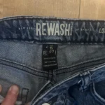 Thumbnail for Rewash Brand "Low Pro" wide-leg jeans – 100% cotton