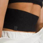 Thumbnail for Lululemon Black Top‎ Open Back Half-Zip Ribbed Stretch
