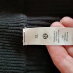 Thumbnail for Lululemon Black Top‎ Open Back Half-Zip Ribbed Stretch