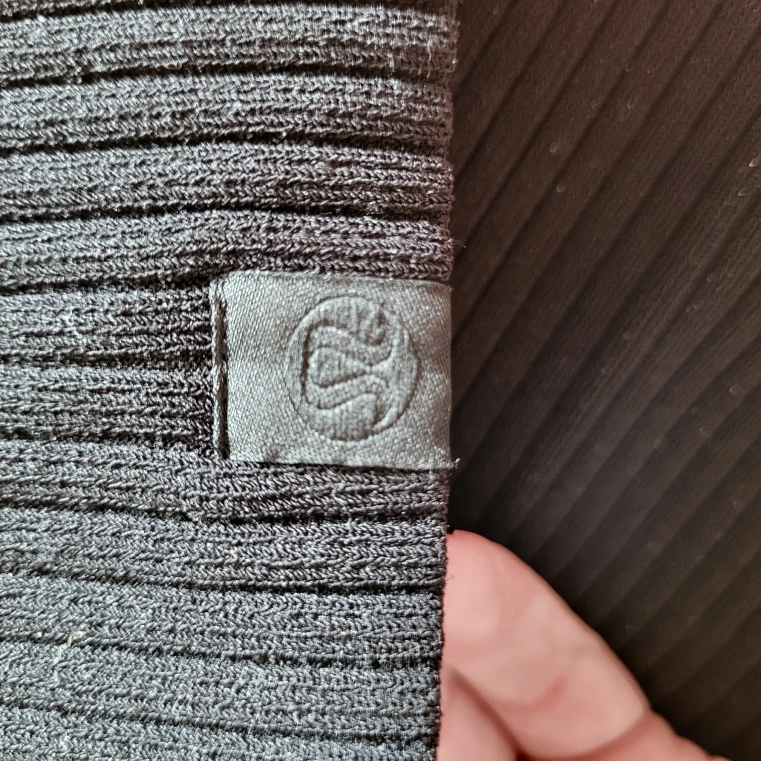 Image for Lululemon Black Top‎ Open Back Half-Zip Ribbed Stretch