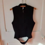 Thumbnail for Lululemon Black Top‎ Open Back Half-Zip Ribbed Stretch