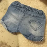 Thumbnail for Ultra-lightweight denim shorts for baby girls, 12 months