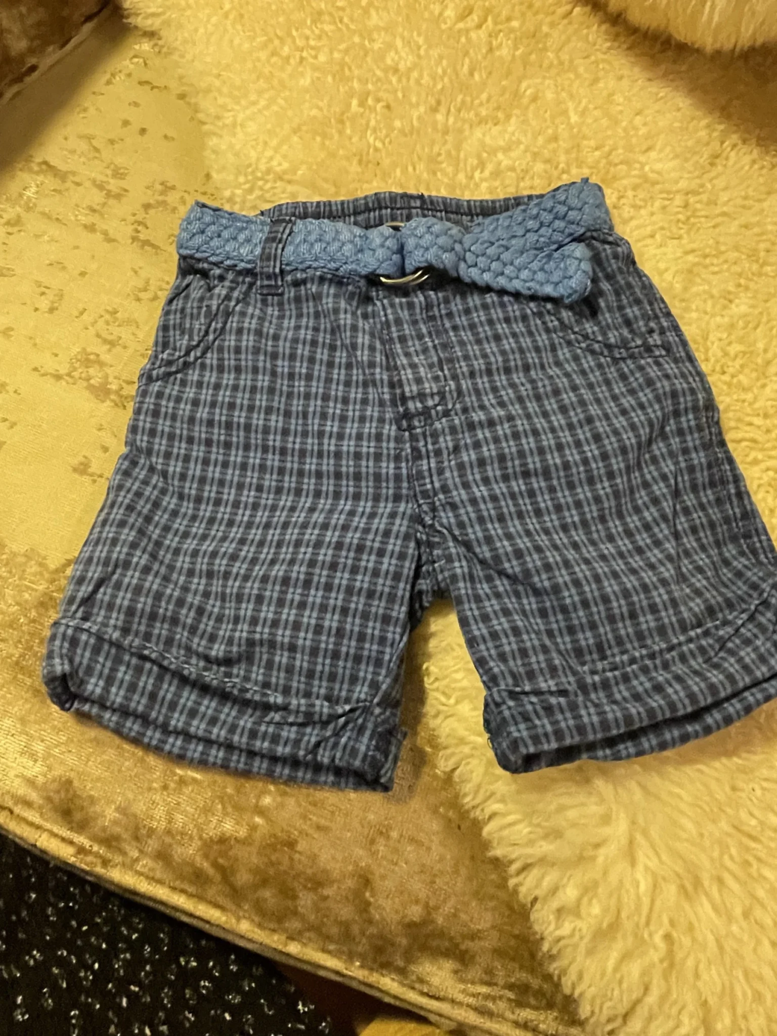 Featured image for Unisex blue Bermuda shorts, sizes 12–18