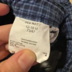 Thumbnail for Unisex blue Bermuda shorts, sizes 12–18