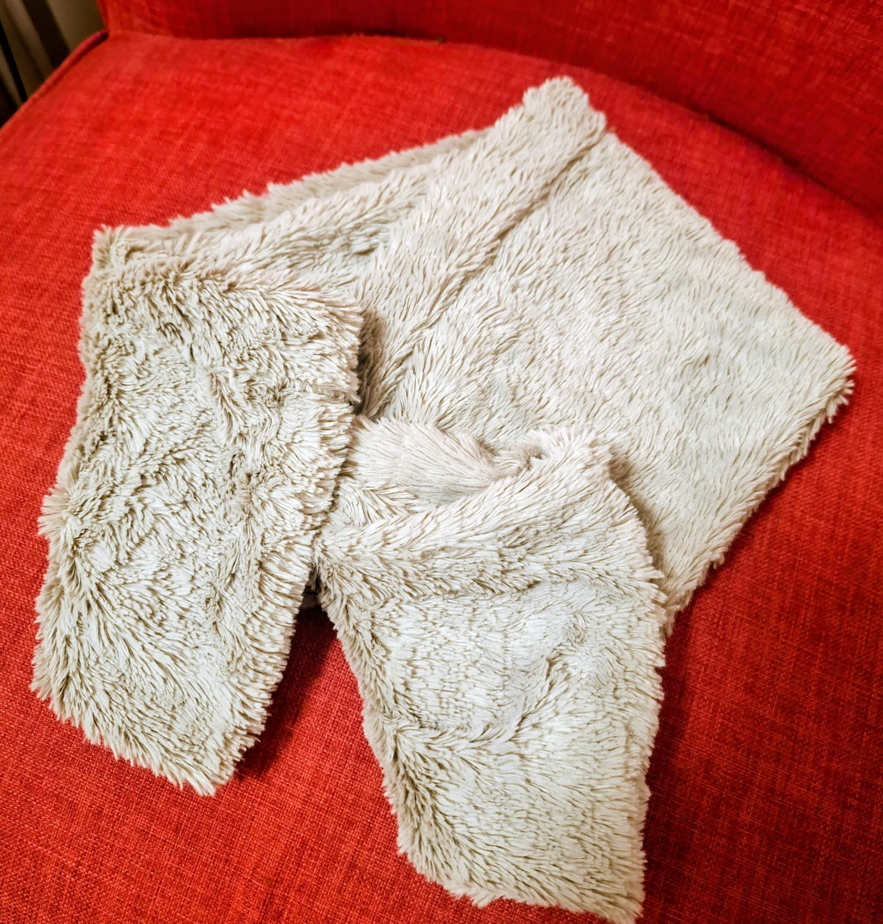 Warm grey winter scarf Ardene seconde main