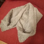 Thumbnail for Warm grey winter scarf