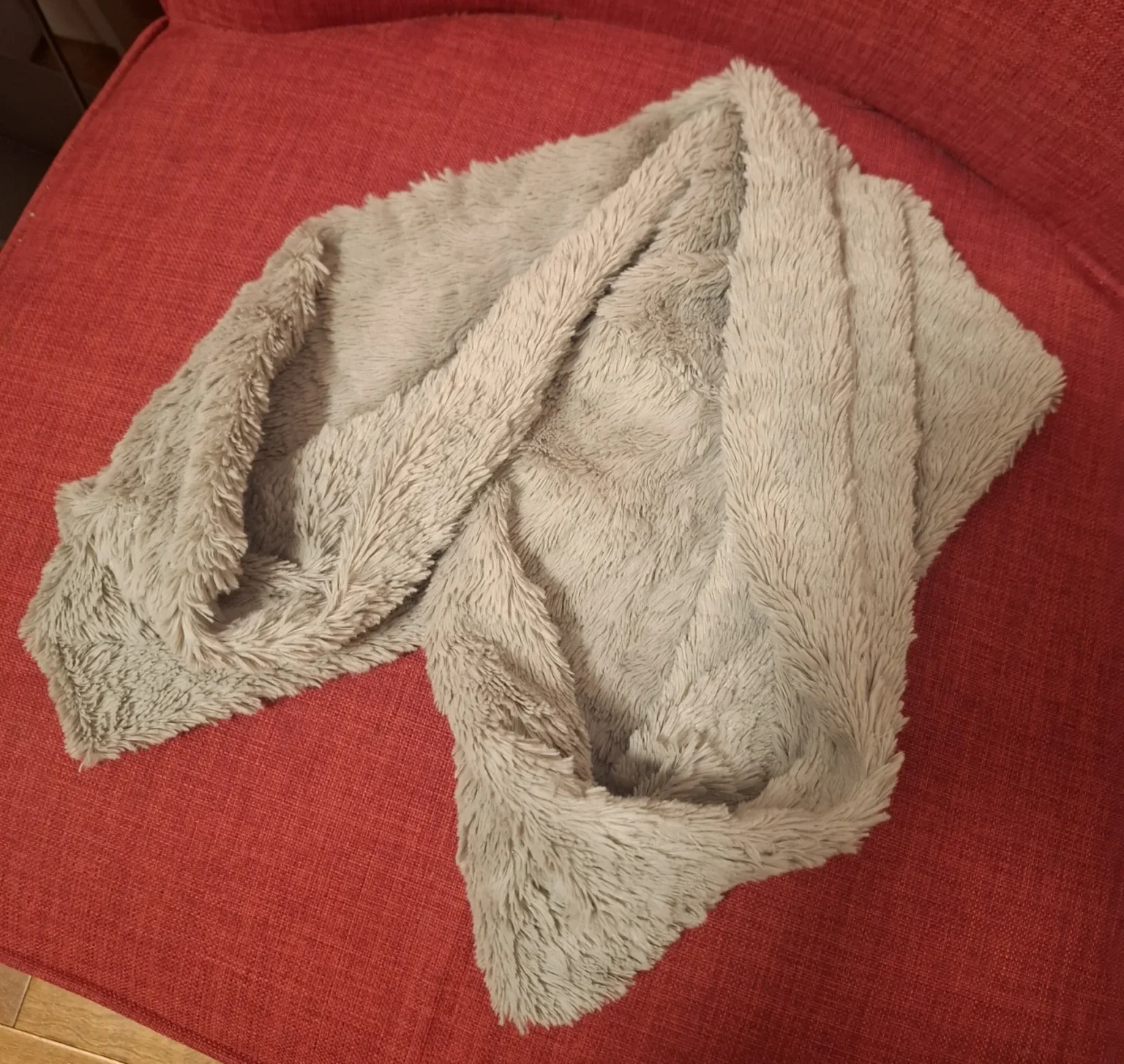 Image for Warm grey winter scarf