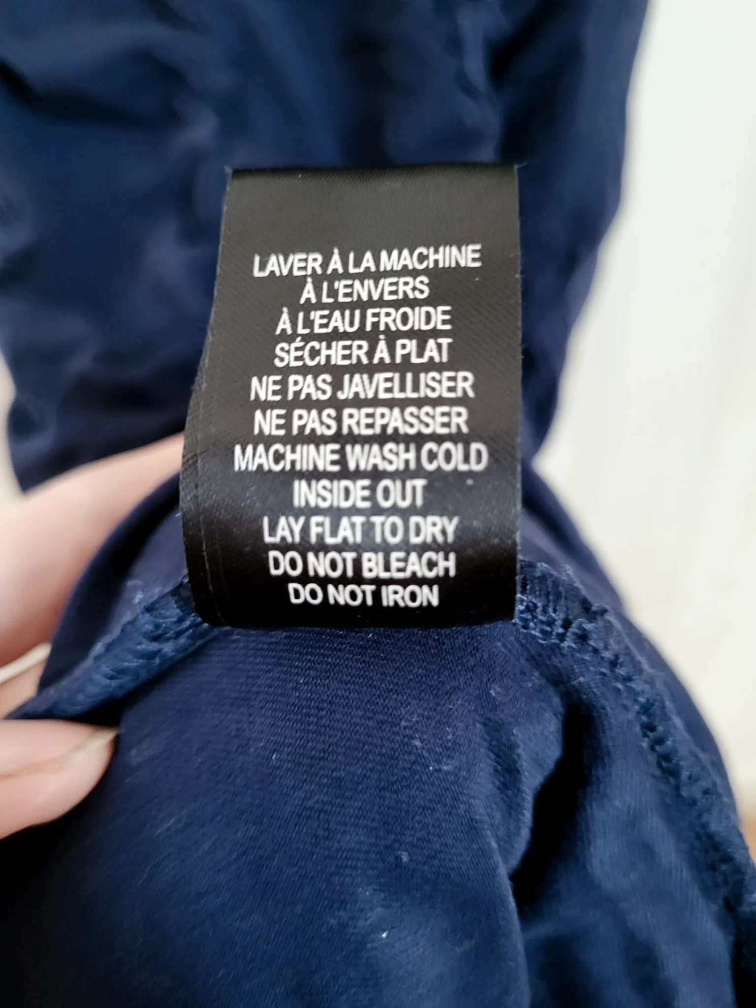 Image for Navy blue sleeveless gathered dress in Tencel/Lyocell, Simons