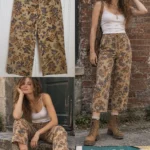 Thumbnail for Pantalon capri fleuri vintage Lauren Ralph Lauren Petite taille 6