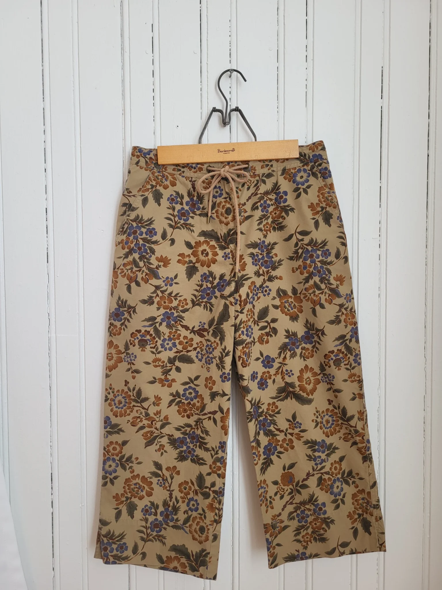 Image for Pantalon capri fleuri vintage Lauren Ralph Lauren Petite taille 6