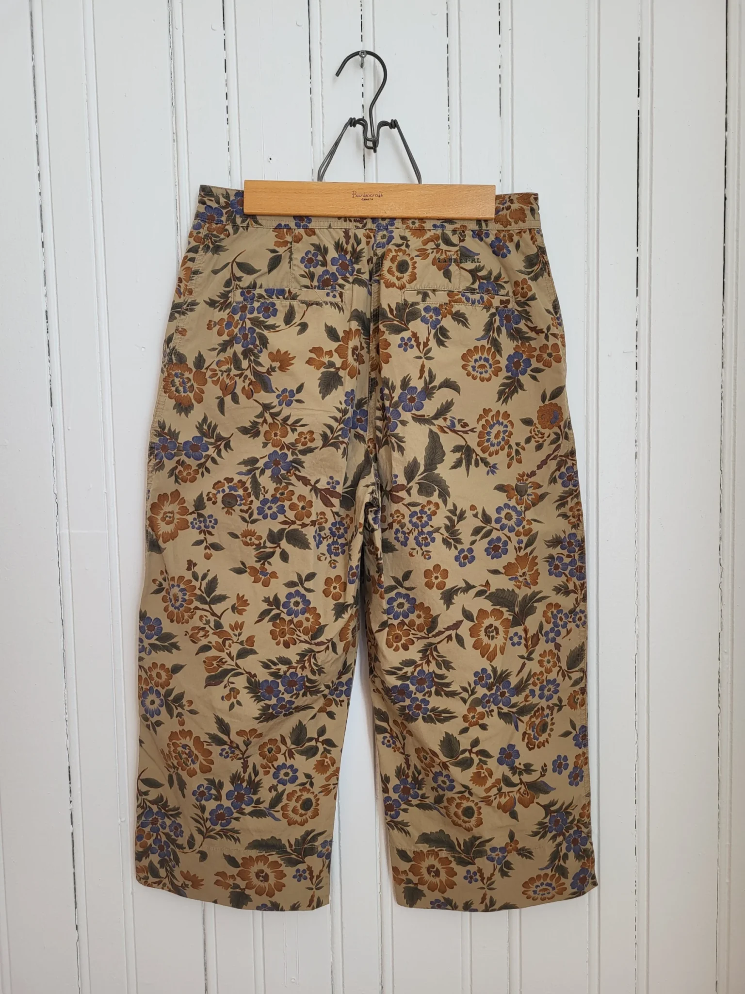 Image for Pantalon capri fleuri vintage Lauren Ralph Lauren Petite taille 6