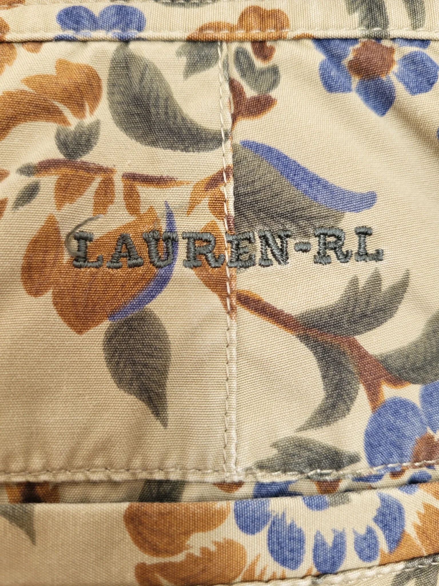Image for Pantalon capri fleuri vintage Lauren Ralph Lauren Petite taille 6